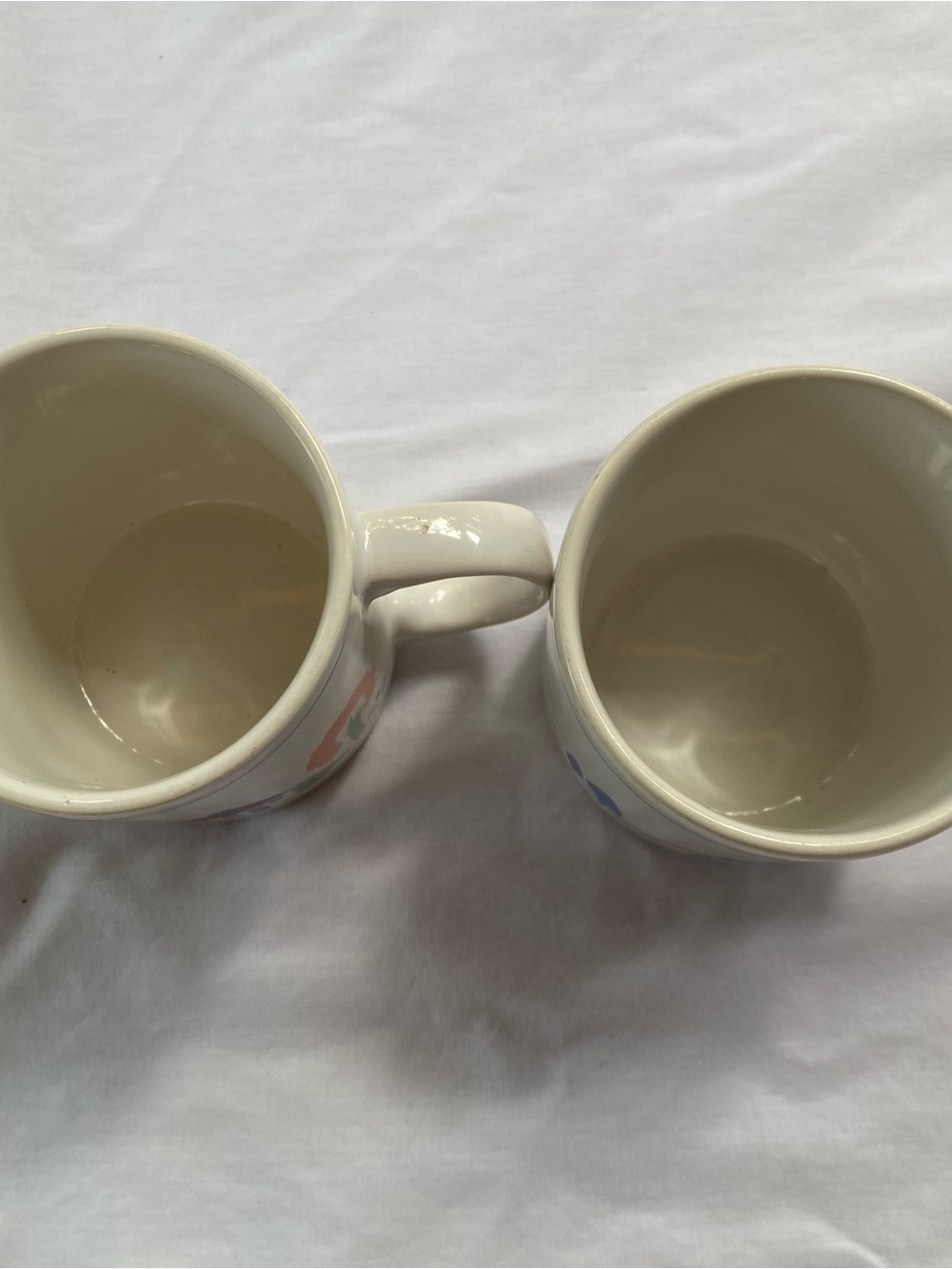 Vintage Set of 2 Cottagecore Mugs Elizabeth Berry Fine China Tea Coffee Cups - Picture 6 of 7